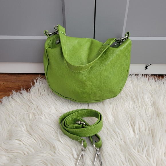 Green Leather Women's Bag - Picture 7 of 8